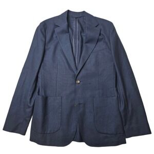 Bonobos Slim Fit Sport Coat Mens 38R 38 Blue Vitale Barberis Italy Wool Ltweight
